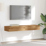 Tv-Benker Med Led-Lys 2 Stk Artisan Eik 60X35X15,5 Cm
