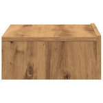 Tv-Benker Med Led-Lys 2 Stk Artisan Eik 60X35X15,5 Cm