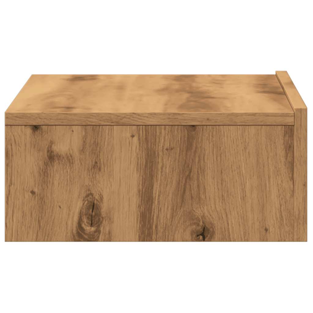 Tv-Benker Med Led-Lys 2 Stk Artisan Eik 60X35X15,5 Cm