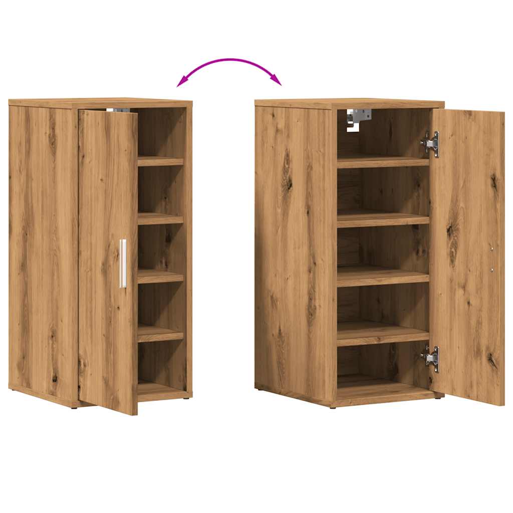 Skoskap Artisan Eik 32X35X70 Cm Konstruert Tre