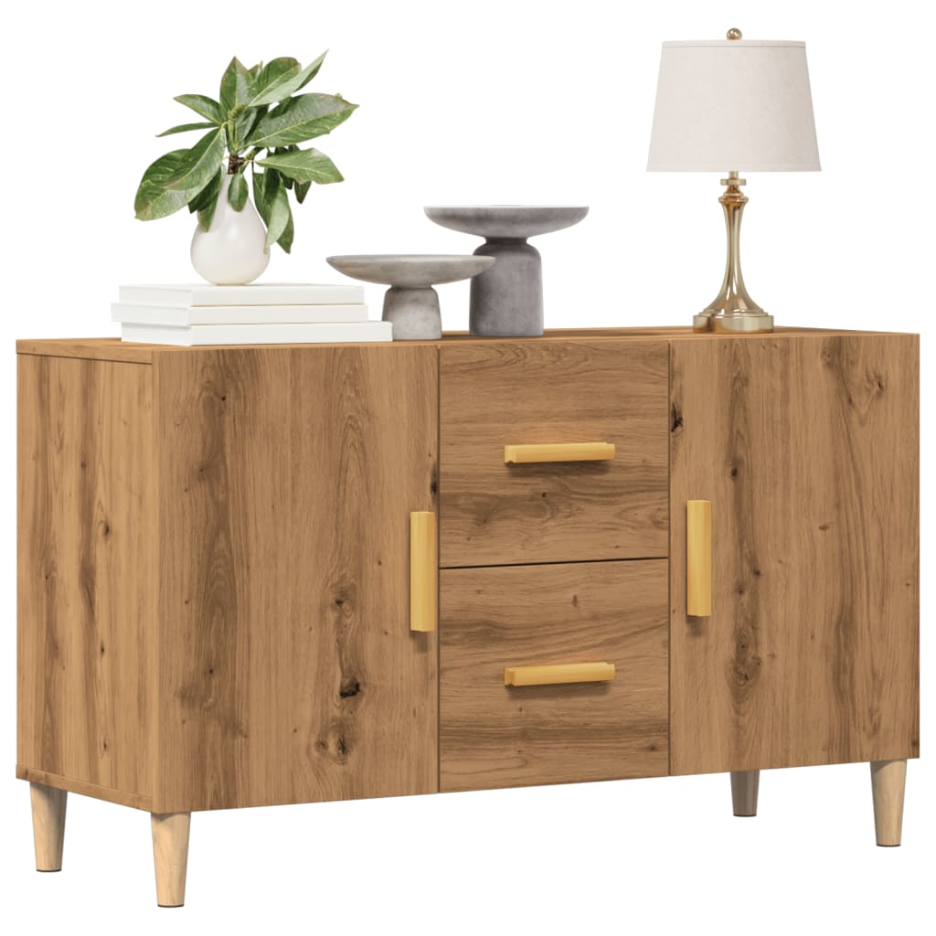 Skjenk Artisan Eik 100X36X60 Cm Konstruert Tre