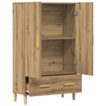 Highboard Artisan Eik 70X31X115 Cm Konstruert Tre