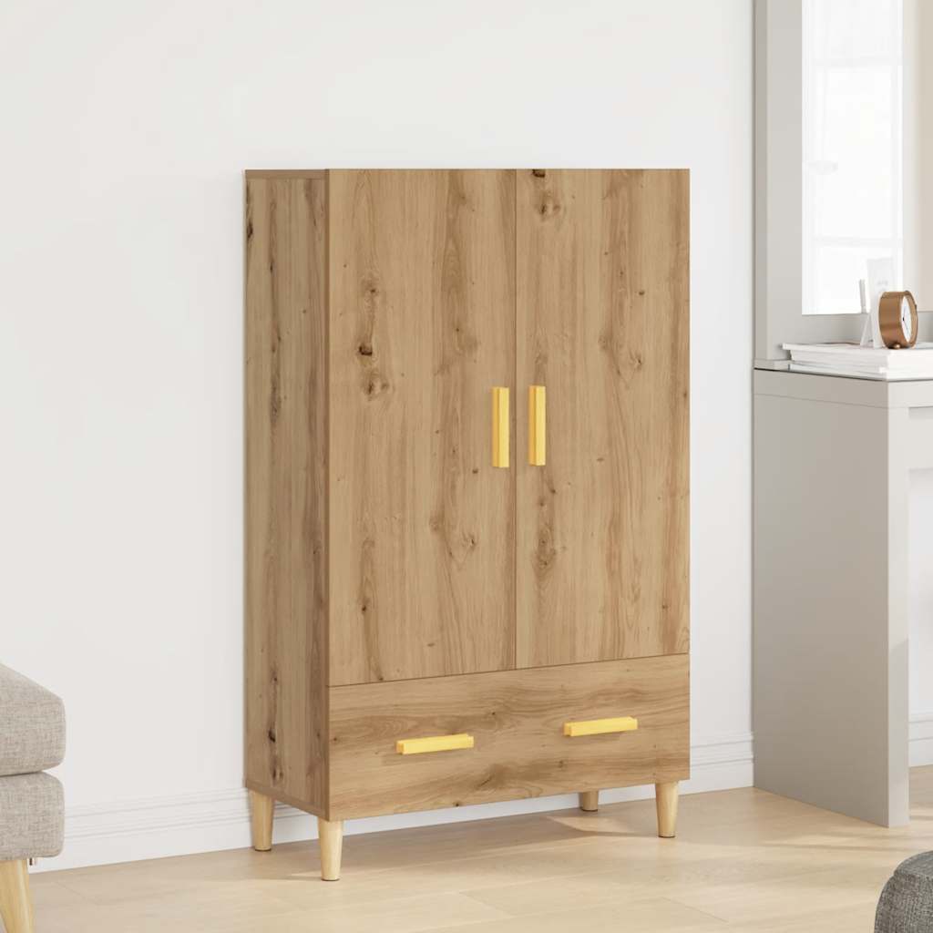 Highboard Artisan Eik 70X31X115 Cm Konstruert Tre