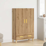 Highboard Artisan Eik 70X31X115 Cm Konstruert Tre