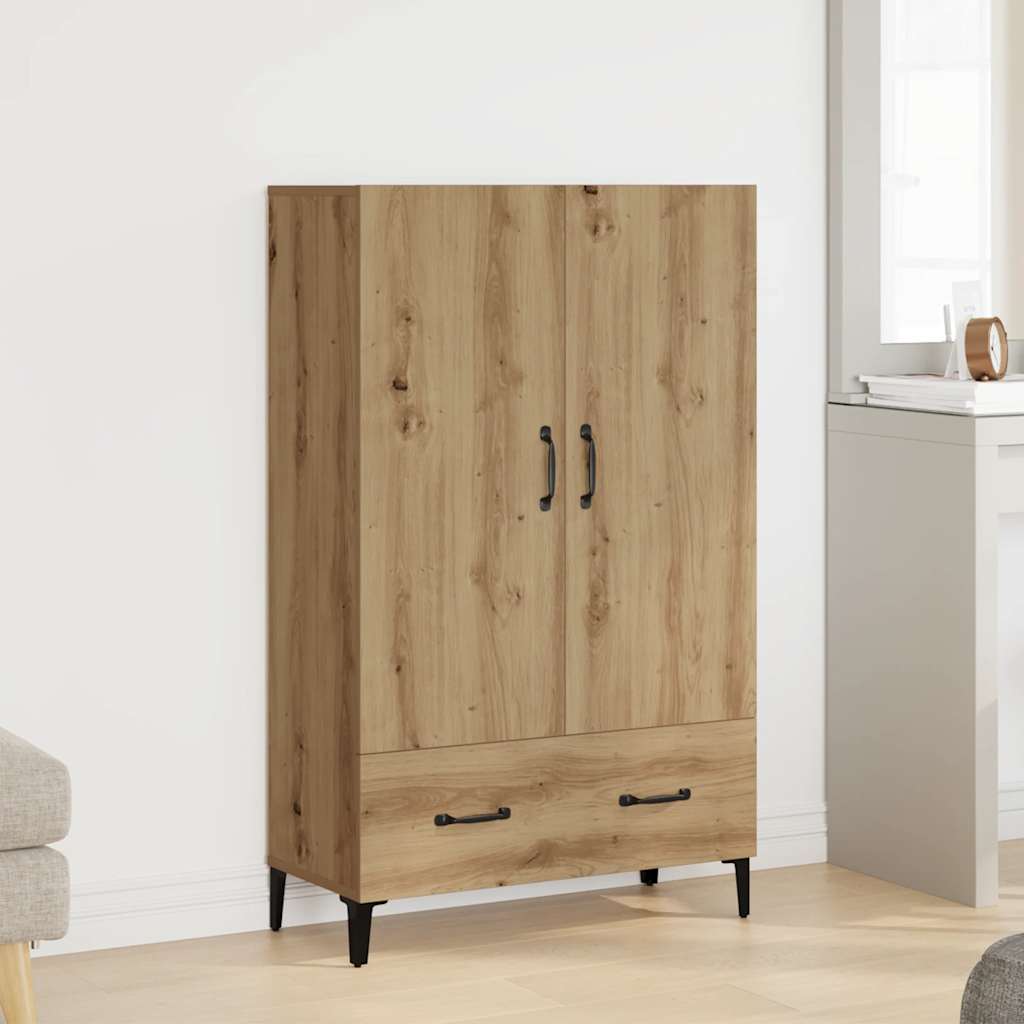 Highboard Artisan Eik 70X31X115 Cm Konstruert Tre