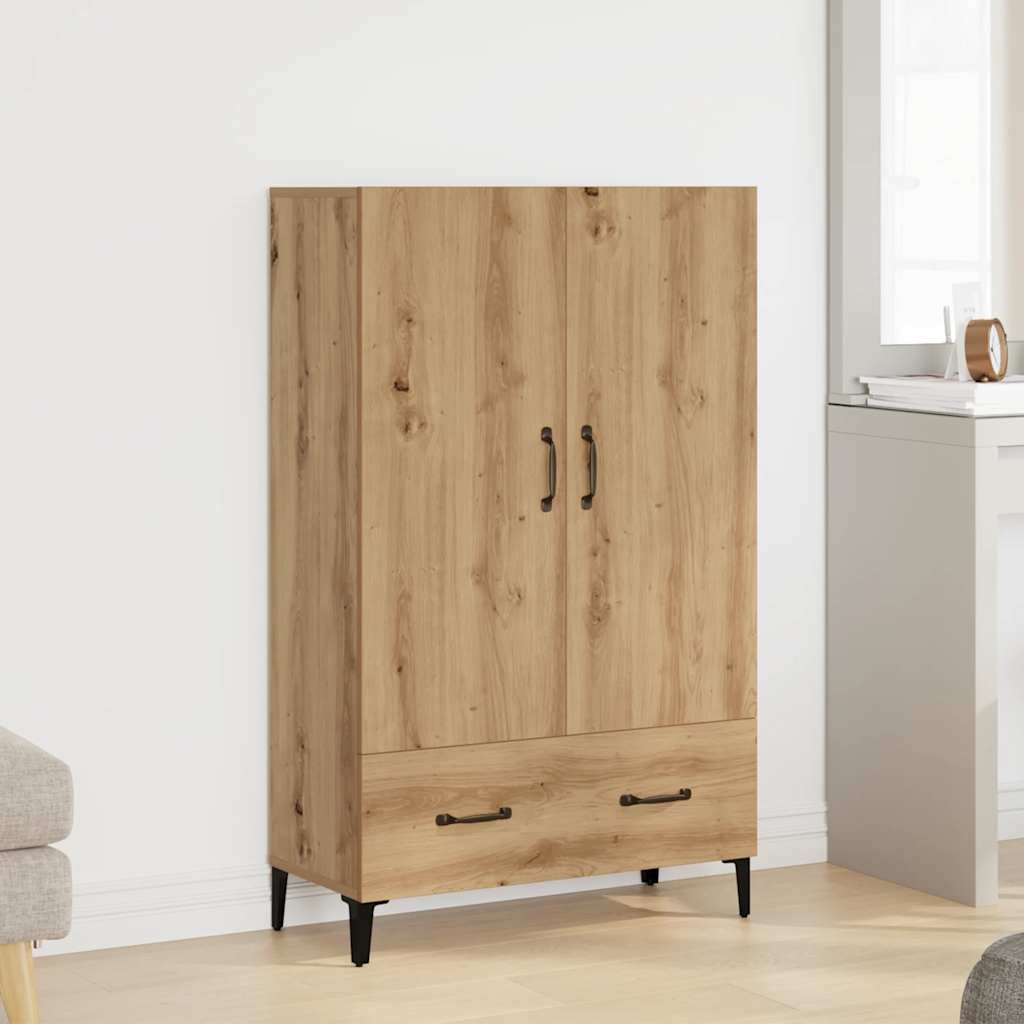Highboard Artisan Eik 70X31X115 Cm Konstruert Tre