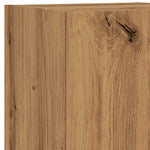 Tv-Benker Med Led-Lys 2 Stk Artisan Eik 30,5X30X102 Cm