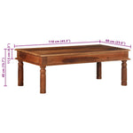 Salongbord 110X60X40 Cm Heltre Akasie