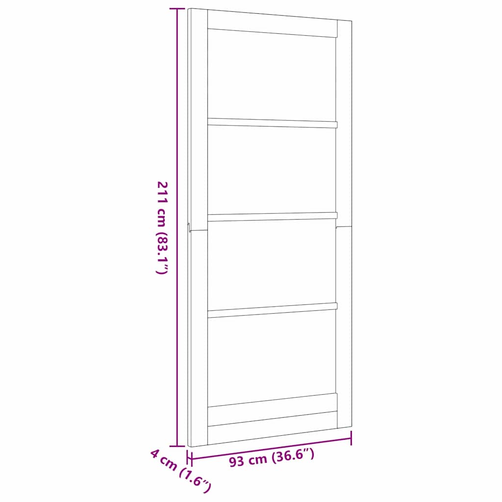 Innvendig Dør Orkdal Hvit Grunning 93 X 211 Cm