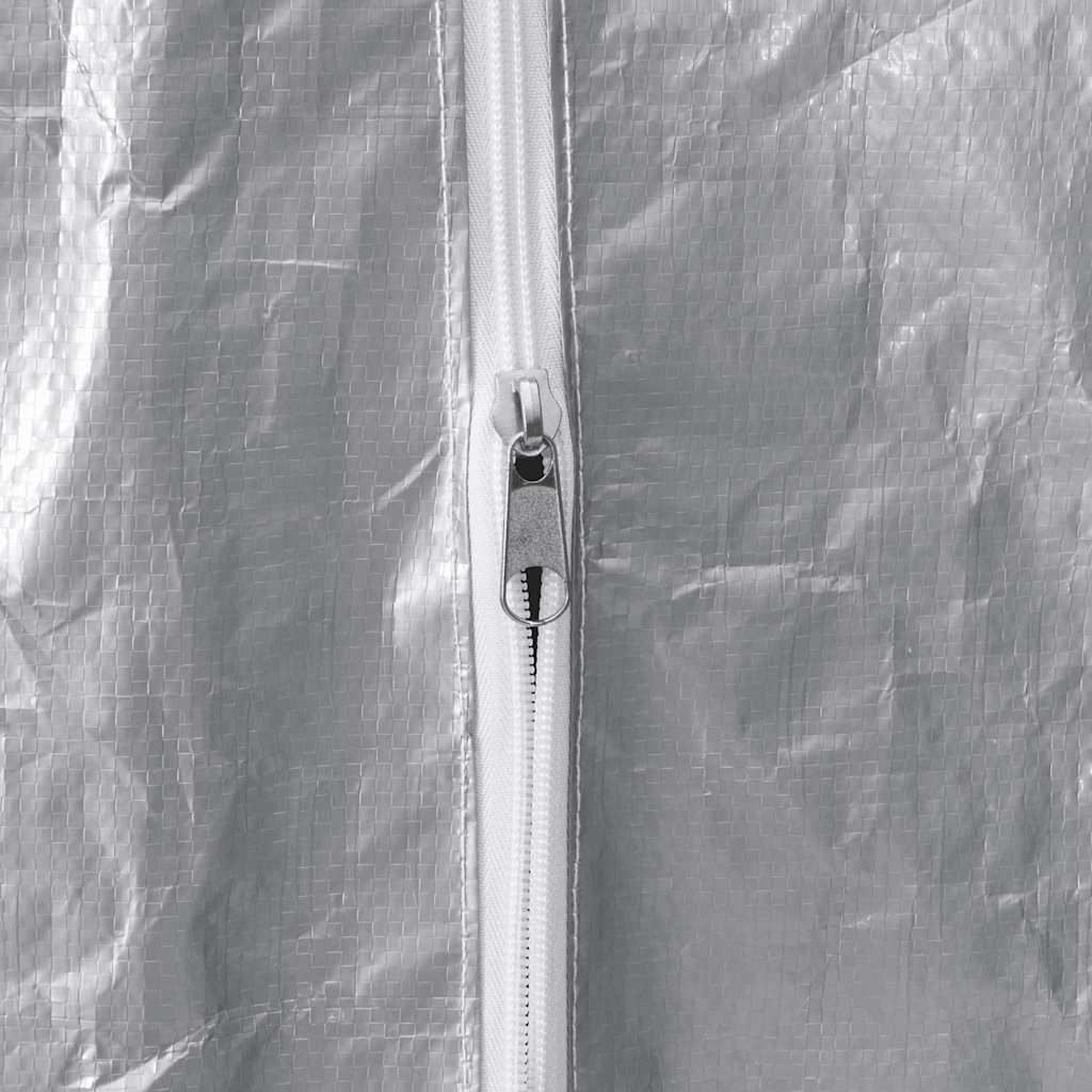 Vedstativ Med Regntrekk 250X25X150 Cm Galvanisert Stål