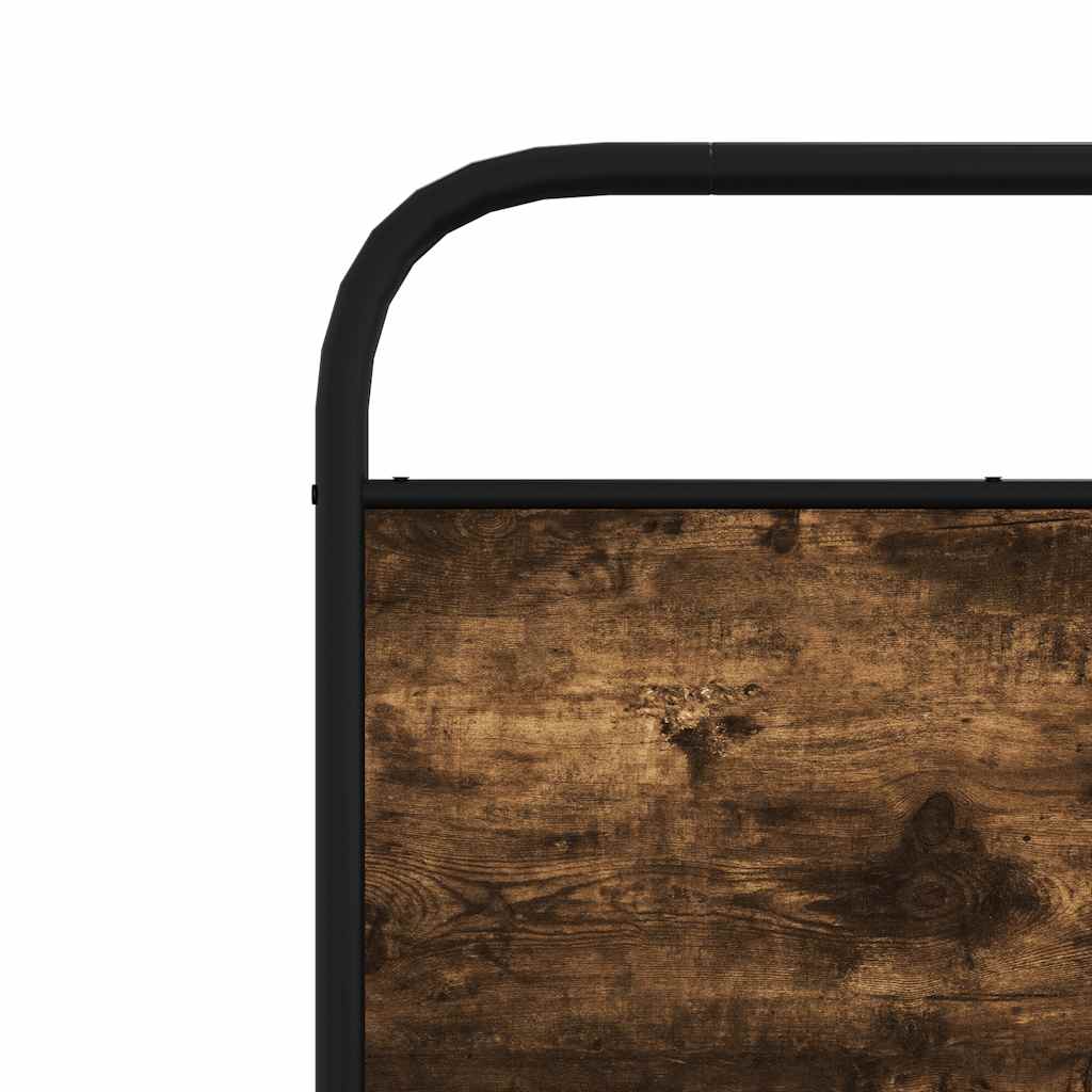 Sengeramme Uten Madrass Røkt Eik 90X200 Cm Konstruert Tre