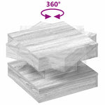Salongbord 360-Graders Roterbart Grå Sonoma 50X50X34,5 Cm