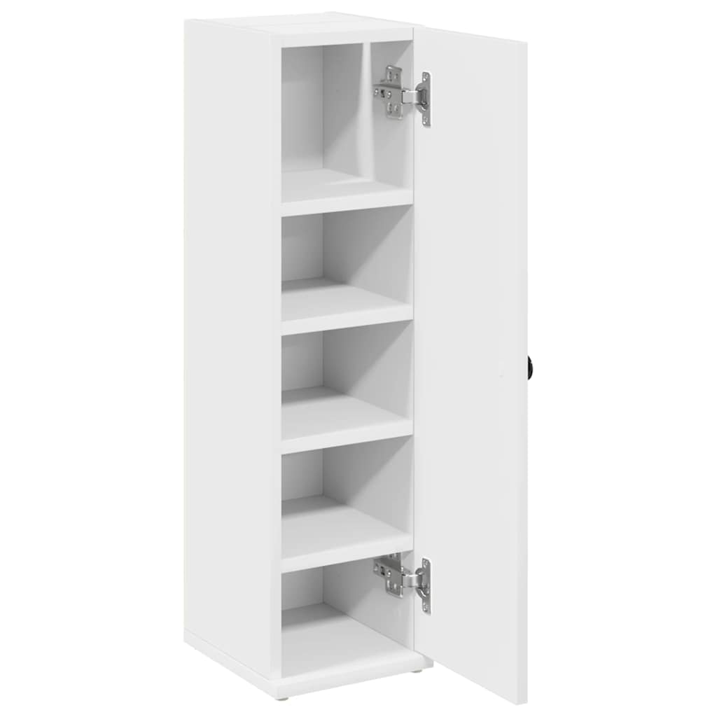 Baderomsskap Med Rulleholder Hvit 20,5X22X72 Cm