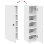 Baderomsskap Med Rulleholder Hvit 20,5X22X72 Cm