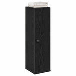 Baderomsskap Med Rulleholder Svart 20,5X22X72 Cm