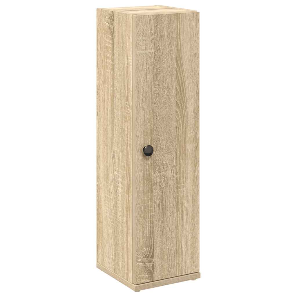 Baderomsskap Med Rulleholder Sonoma Eik 20,5X22X72 Cm