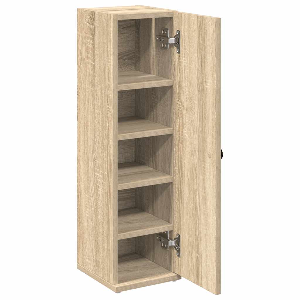 Baderomsskap Med Rulleholder Sonoma Eik 20,5X22X72 Cm