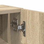Baderomsskap Med Rulleholder Sonoma Eik 20,5X22X72 Cm