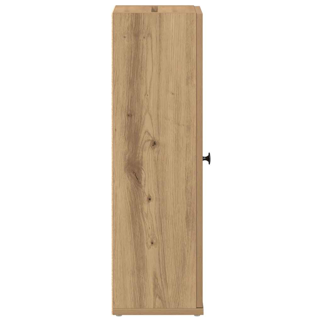 Baderomsskap Med Rulleholder Artisan Eik 20,5X22X72 Cm