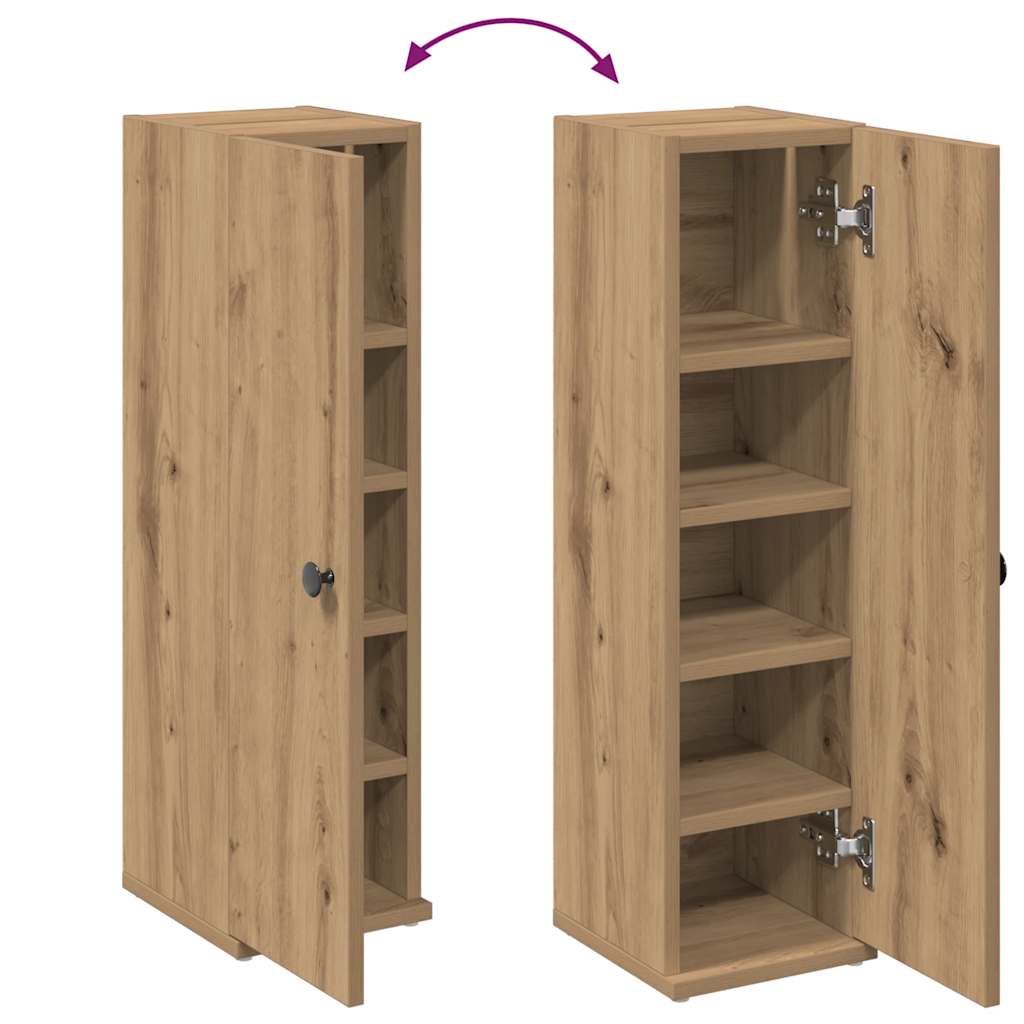 Baderomsskap Med Rulleholder Artisan Eik 20,5X22X72 Cm