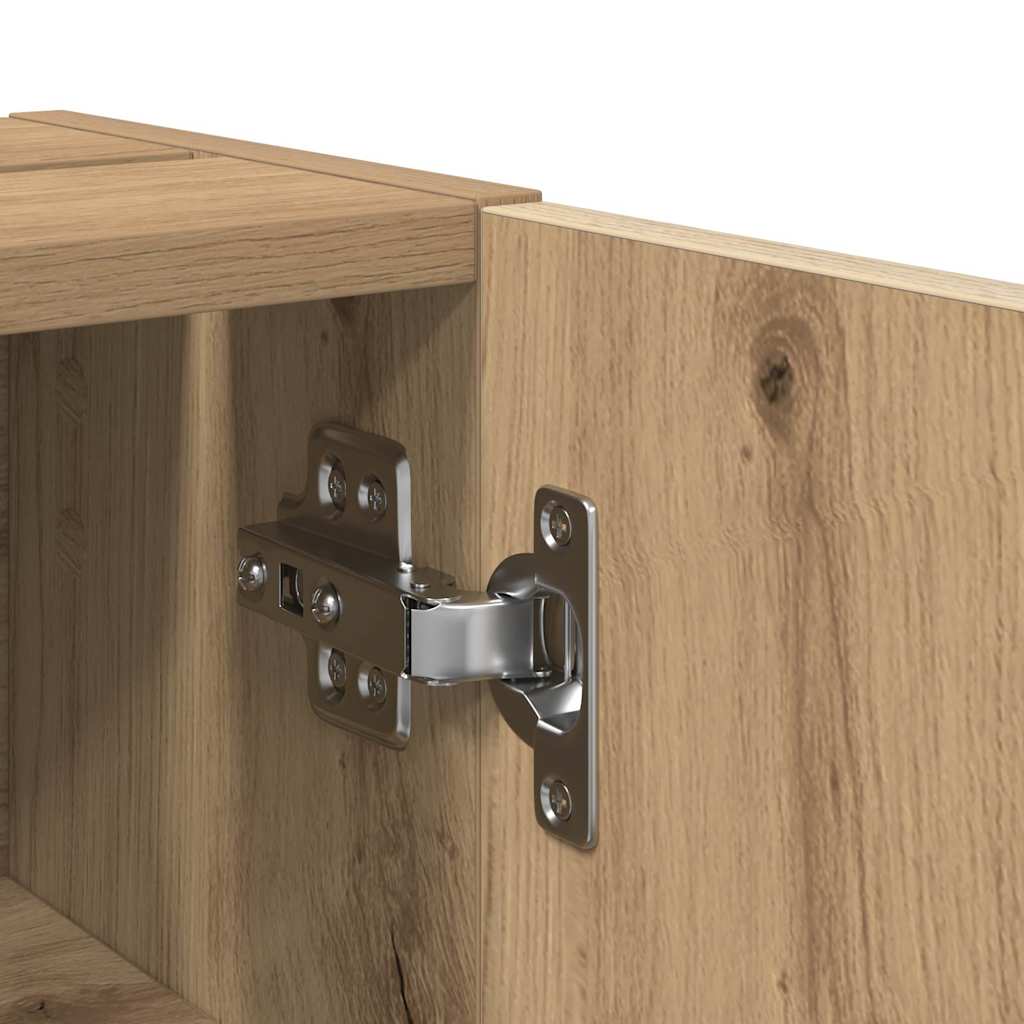 Baderomsskap Med Rulleholder Artisan Eik 20,5X22X72 Cm