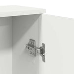 Baderomsskap Med Rulleholder Hvit 39X22X90 Cm