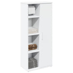 Baderomsskap Med Rulleholder Hvit 39X22X90 Cm
