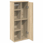Baderomsskap Med Rulleholder Sonoma Eik 39X22X90 Cm