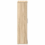 Baderomsskap Med Rulleholder Sonoma Eik 39X22X90 Cm