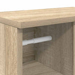 Baderomsskap Med Rulleholder Sonoma Eik 39X22X90 Cm