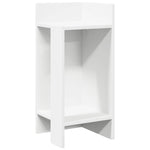 Sidebord 2 Stk Med Hylle Hvit 25,5X27X60 Cm