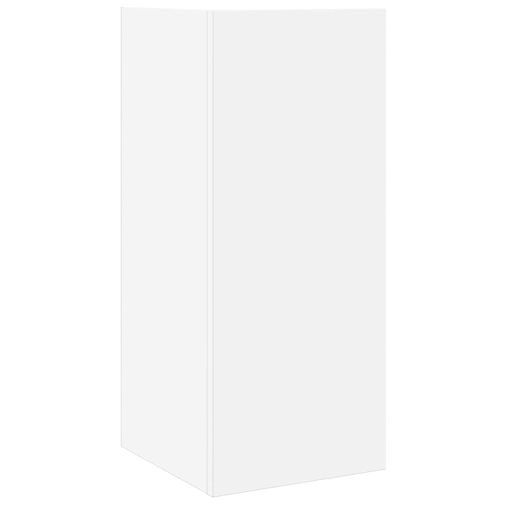 Sidebord 2 Stk Med Hylle Hvit 25,5X27X60 Cm