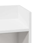 Sidebord 2 Stk Med Hylle Hvit 25,5X27X60 Cm