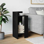 Sidebord Med Hylle Svart 25,5X27X60 Cm