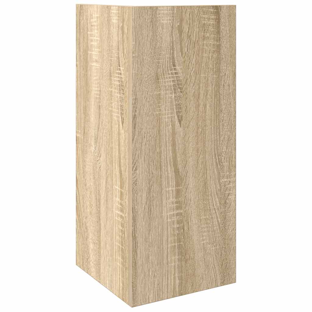 Sidebord Med Hylle Sonoma Eik 25,5X27X60 Cm