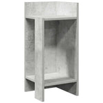 Sidebord Med Hylle Betonggrå 25,5X27X60 Cm