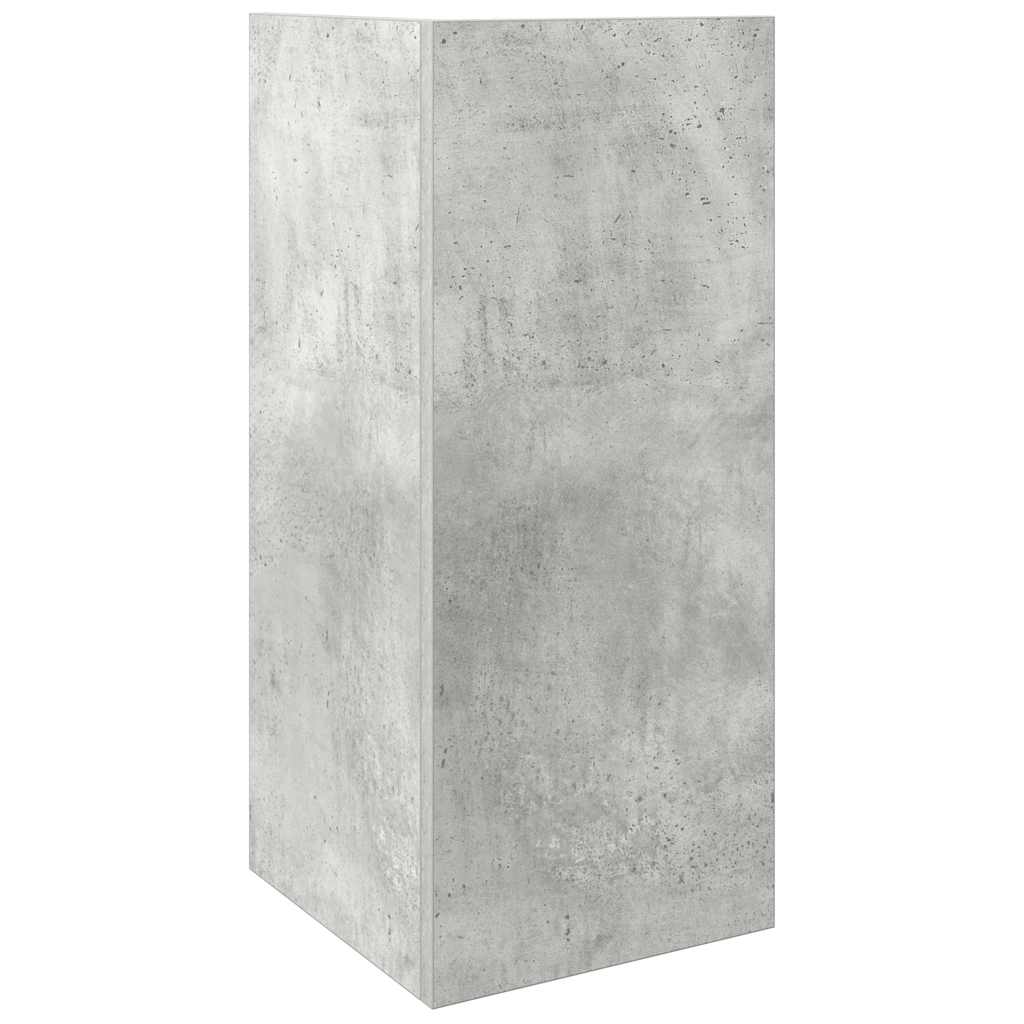 Sidebord Med Hylle Betonggrå 25,5X27X60 Cm