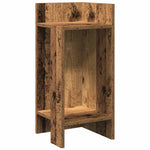 Sidebord Med Hylle Gammelt Tre 25,5X27X60 Cm