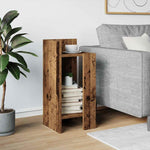 Sidebord Med Hylle Gammelt Tre 25,5X27X60 Cm
