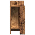 Sidebord Med Hylle Gammelt Tre 25,5X27X60 Cm