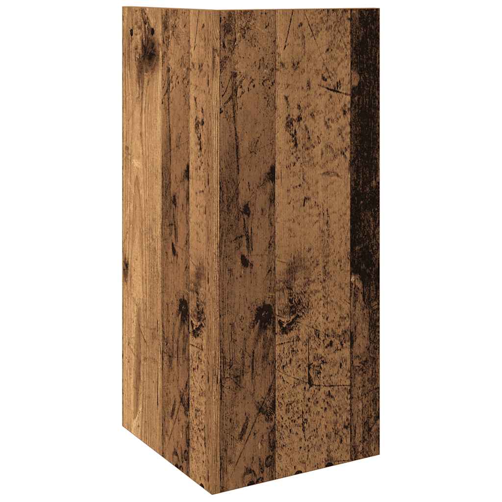 Sidebord Med Hylle Gammelt Tre 25,5X27X60 Cm