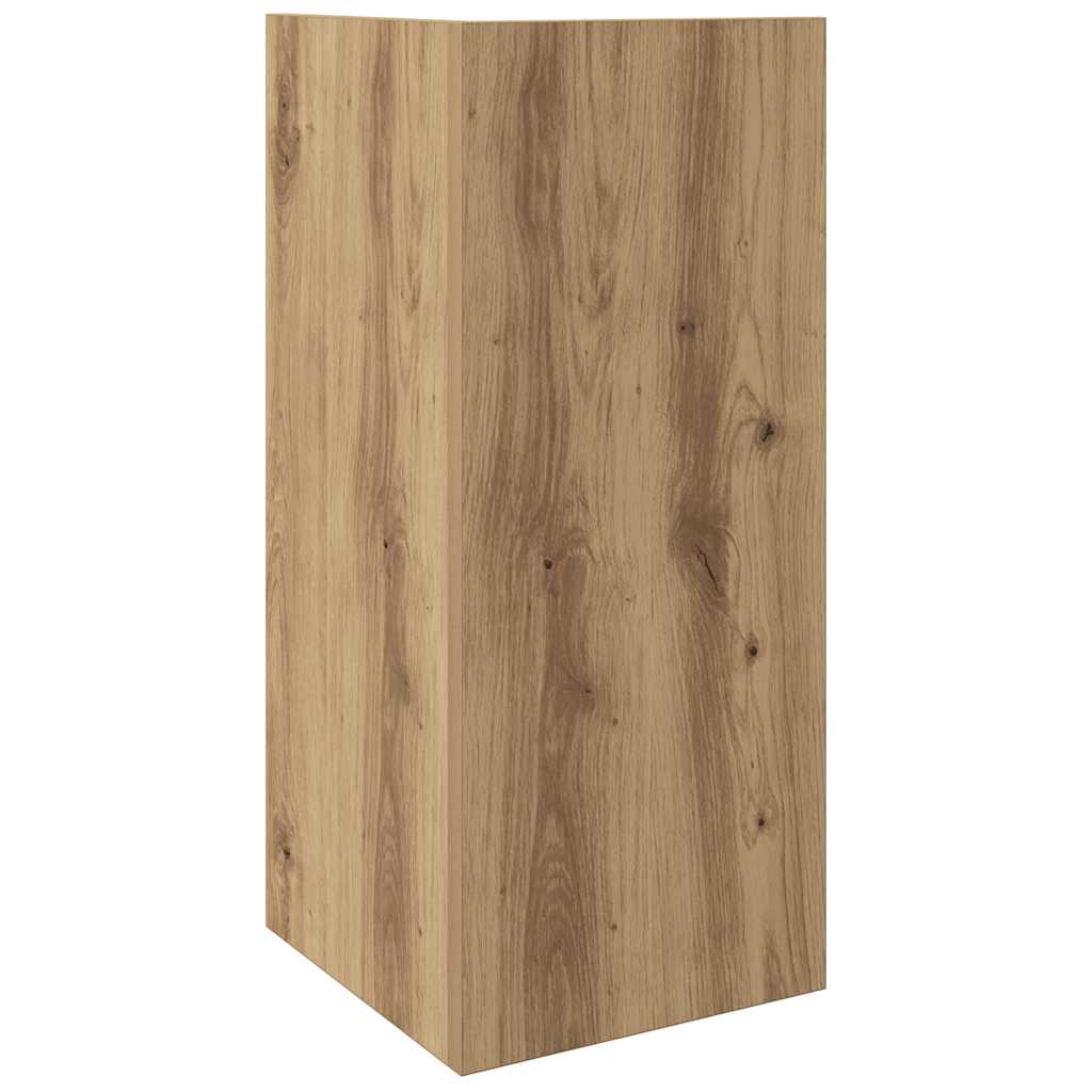 Sidebord Med Hylle Artisan Eik 25,5X27X60 Cm