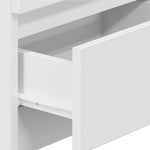 Nattbord 2 Stk Med 2 Skuffer Hvit 40X33X60 Cm