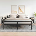 Nattbord 2 Stk Med 2 Skuffer Svart 40X33X60 Cm