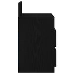 Nattbord 2 Stk Med 2 Skuffer Svart 40X33X60 Cm