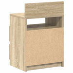 Nattbord Med 2 Skuffer Sonoma Eik 40X33X60 Cm