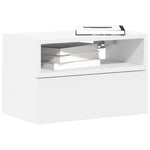 Veggmontert Nattbord Hvit 45X26X28,5 Cm