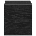 Veggmontert Nattbord Svart 45X26X28,5 Cm