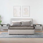 Veggmonterte Nattbord 2 Stk Betonggrå 45X26X28,5 Cm