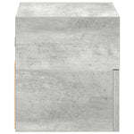 Veggmonterte Nattbord 2 Stk Betonggrå 45X26X28,5 Cm